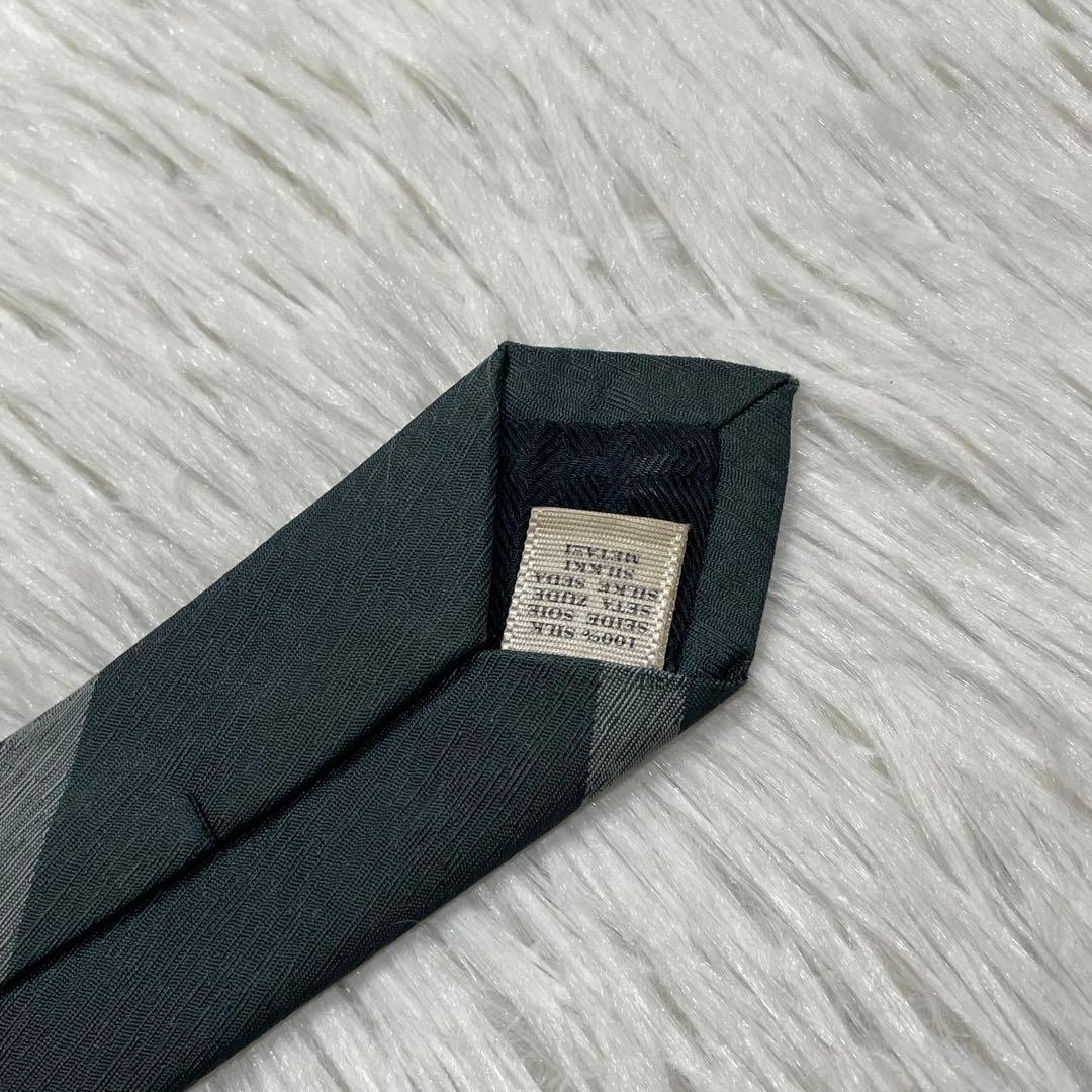 TG3285 BURBERRY LONDON チェック ネクタイ イタリア製