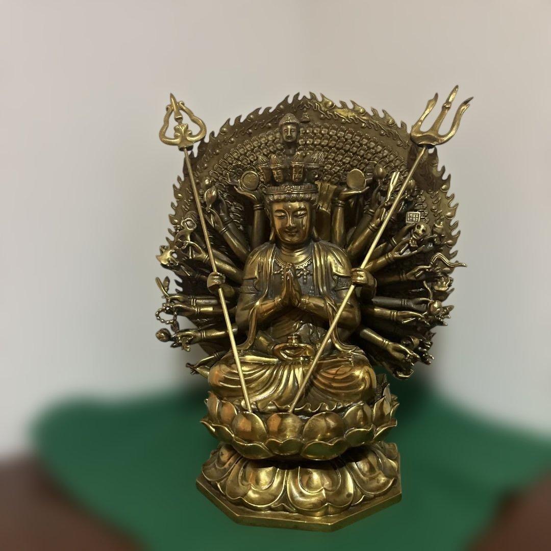 金属　千手観音