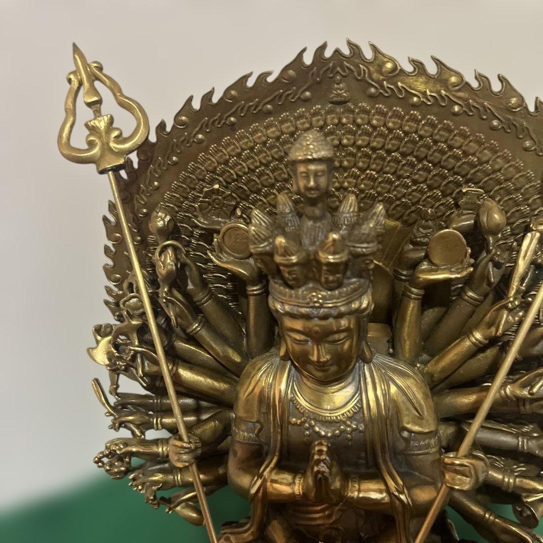 金属　千手観音