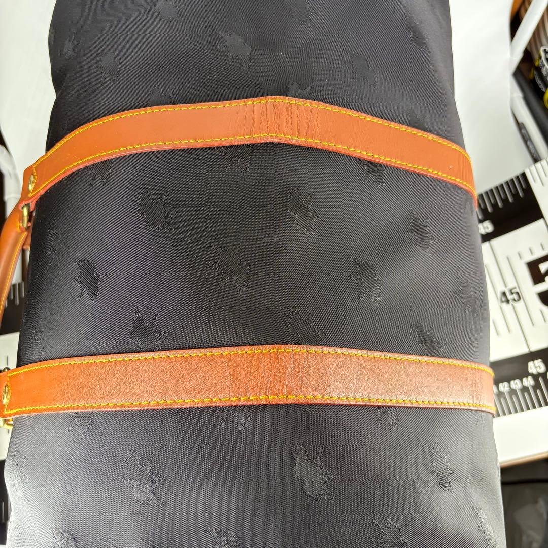 ✨美品✨ハンティングワールド ボストンバッグ ナイロン×レザー ブラック