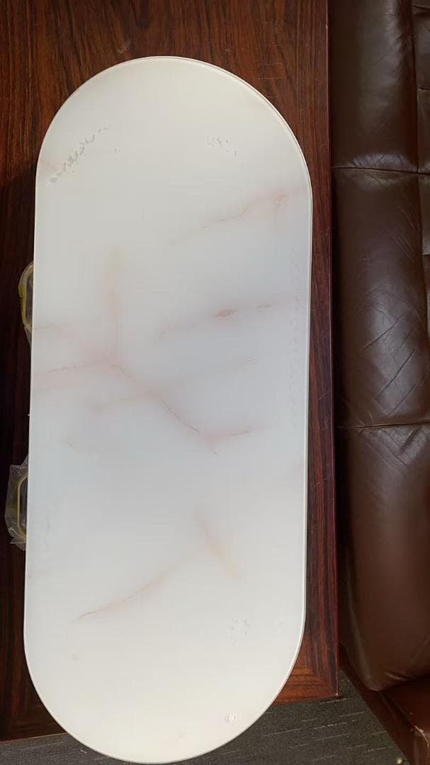 【三色変化LEDミラー 】ホワイトドレッサー訳あり品201-100-02