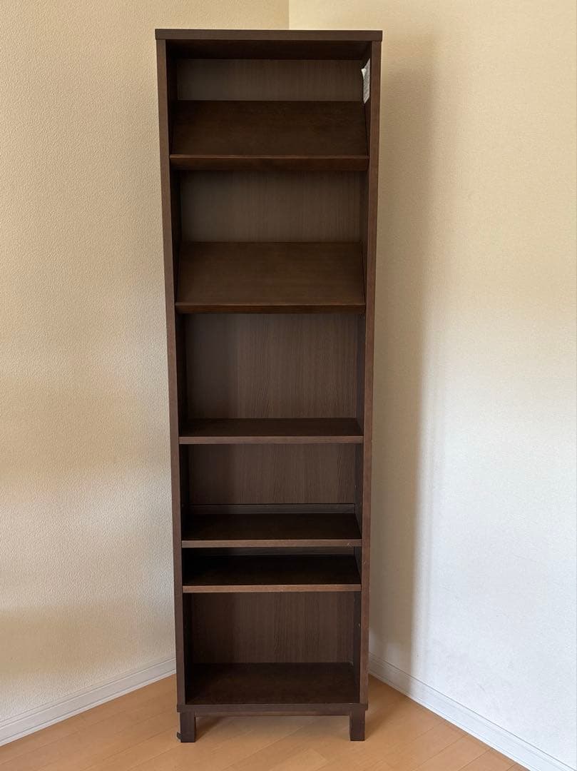本日まで　無印良品 木製シェルフ 本棚　可動式棚　ダークブラウン