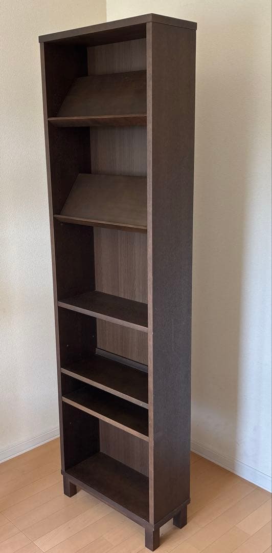 本日まで　無印良品 木製シェルフ 本棚　可動式棚　ダークブラウン