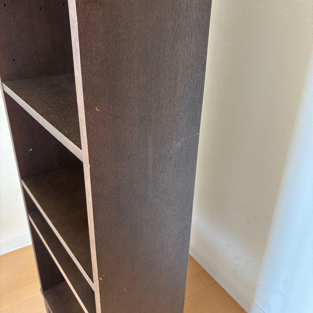 本日まで　無印良品 木製シェルフ 本棚　可動式棚　ダークブラウン