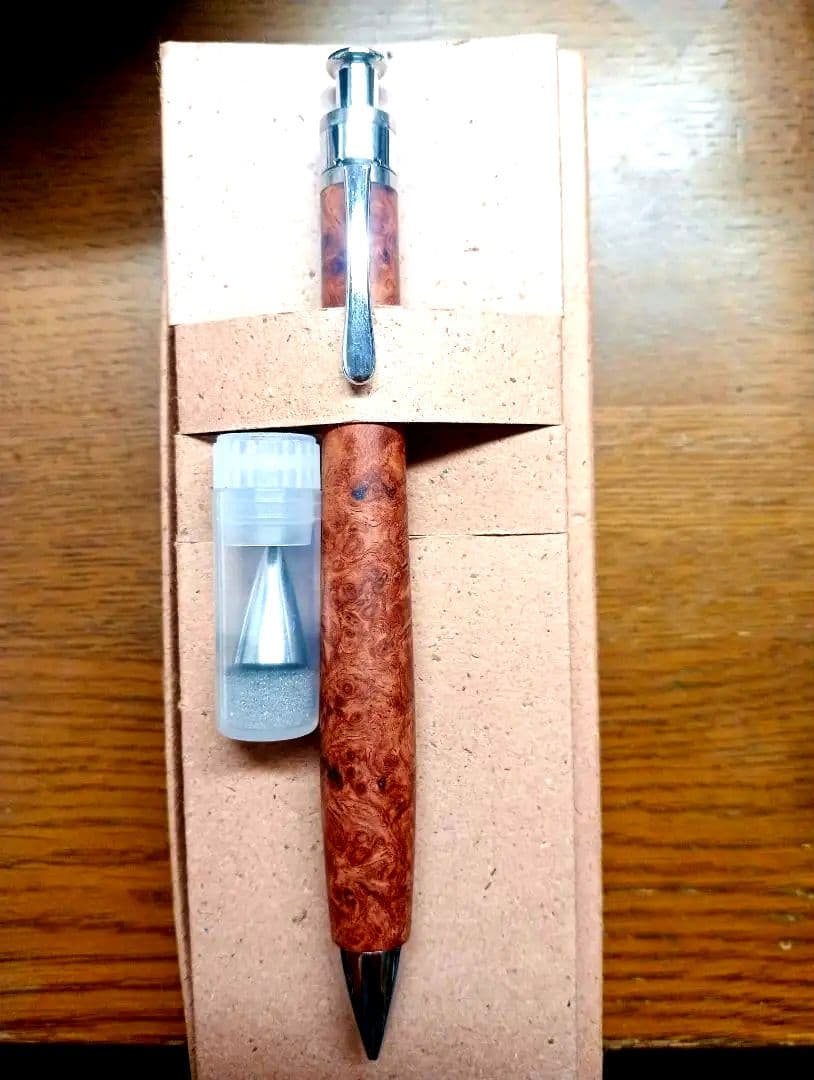 工房楔　花梨瘤杢　シャーペン　野原工芸