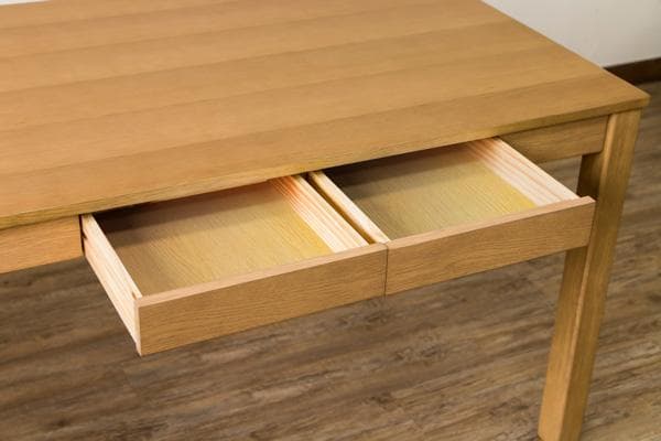 《新品・送料無料》引出し付き　フリーテーブル　110×70　BR/NA