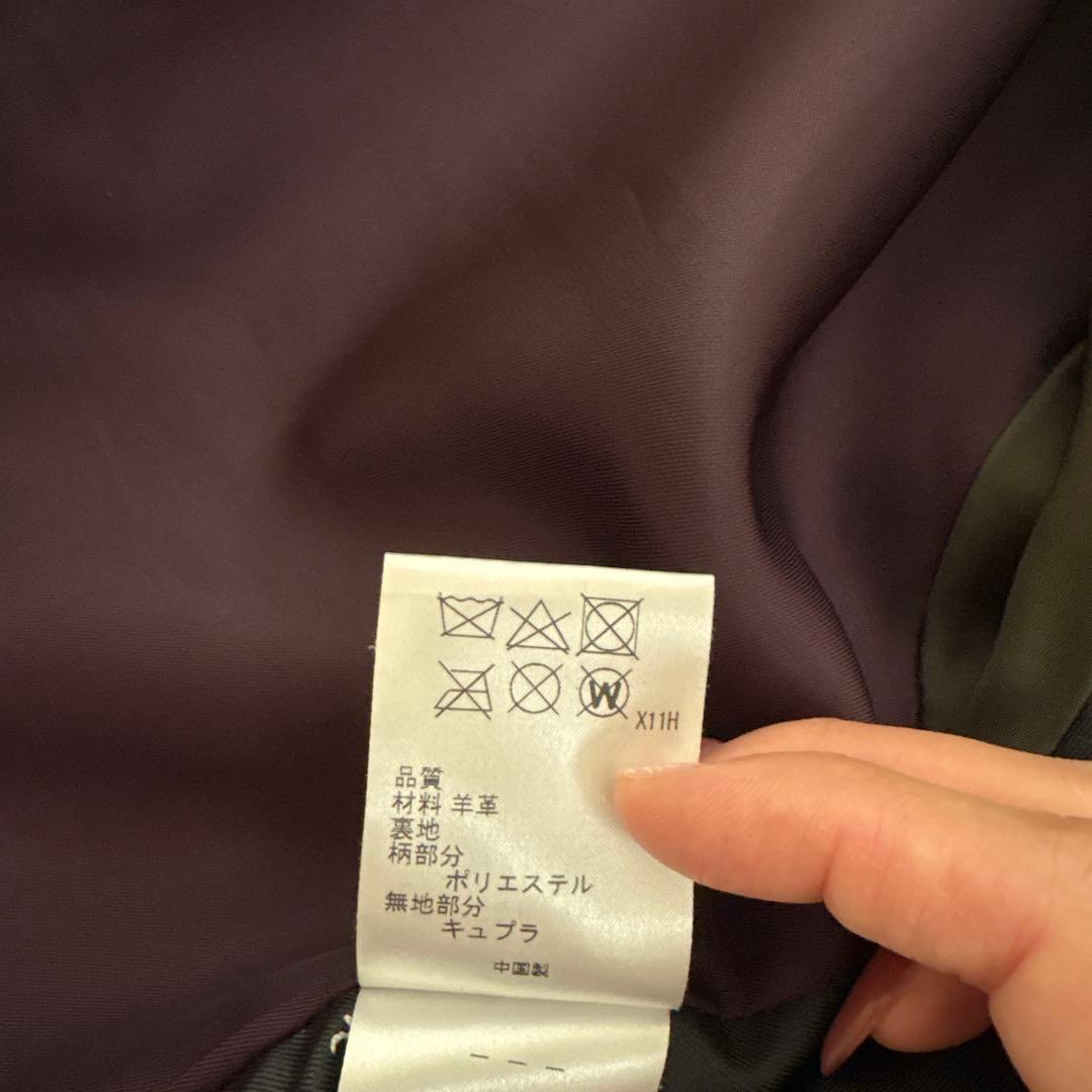 ポールスミス　レザーダブルライダースジャケット