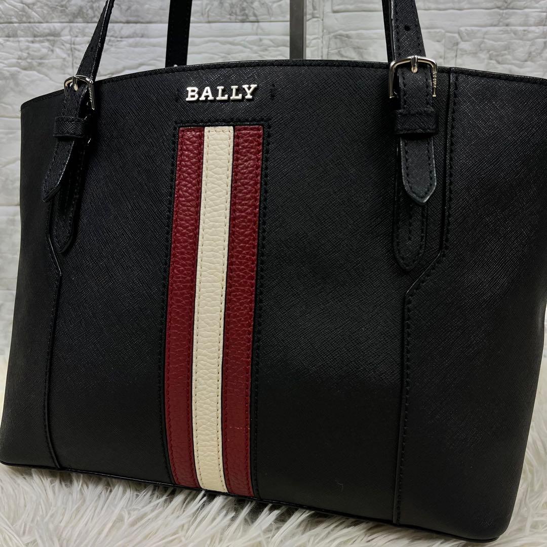 【極美品/現行近】BALLY トートバッグ ビジネス トレスポ レザー ブラック