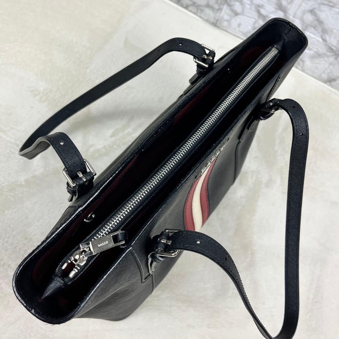 【極美品/現行近】BALLY トートバッグ ビジネス トレスポ レザー ブラック