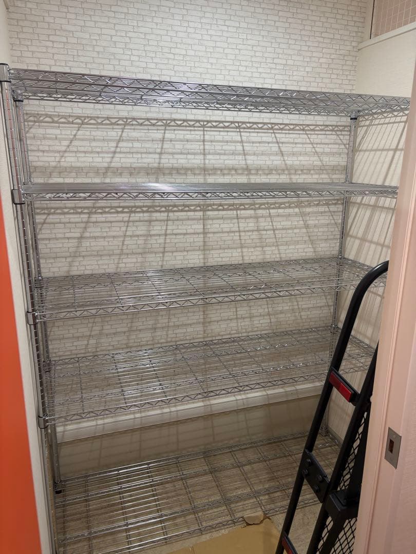 ルミナススチールラック　シルバー　大型5段 幅150cm