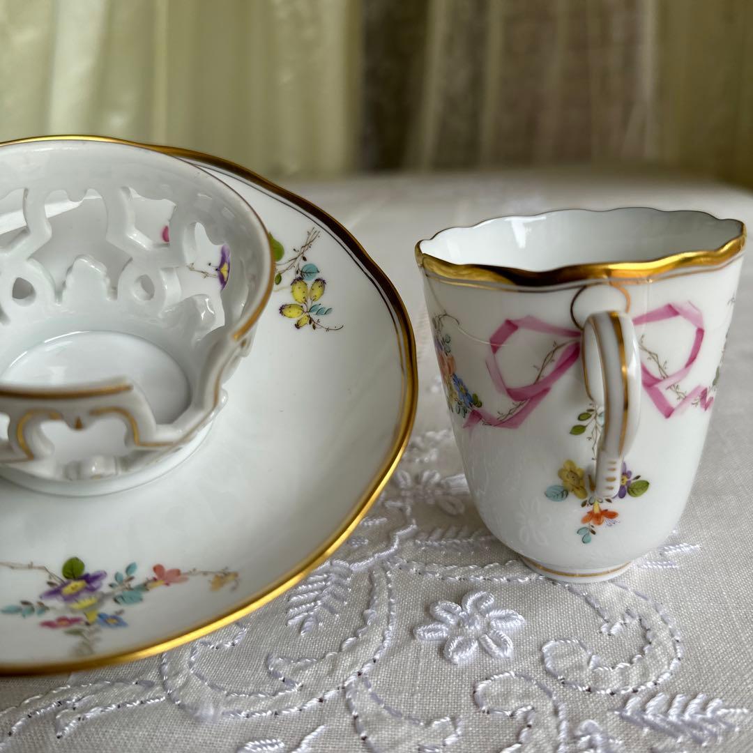 ★ ヘレンド　チョコレートカップ＆ソーサー ・プレート　セット ★ HEREND