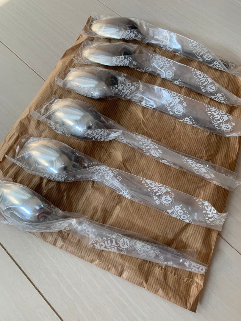 希少　美品　昭和初期モデル　ラッキーウッド　カトラリーセット 33点　レトロ