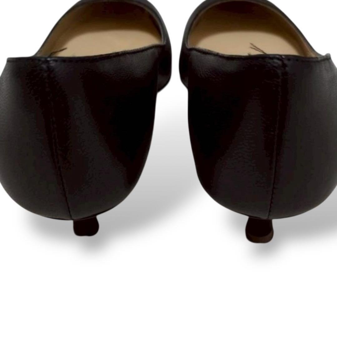 極美品　ファビオスルコーニ　パンプス　ブラック　レザー　ポインテッドトゥ　38