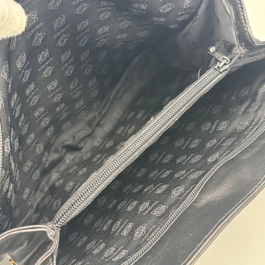 LOEWE ロエベ ナッパレザー トートバッグ ショルダーバッグ A4可 黒