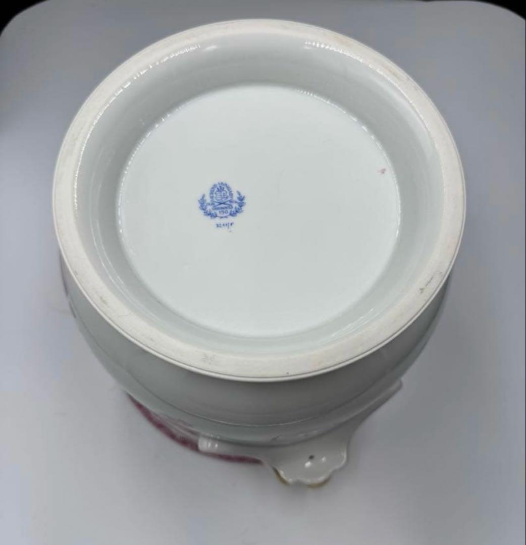 ヴィンテージ ヘレンド　インドの華シリーズ。ピンク。大きな花瓶。鉢。