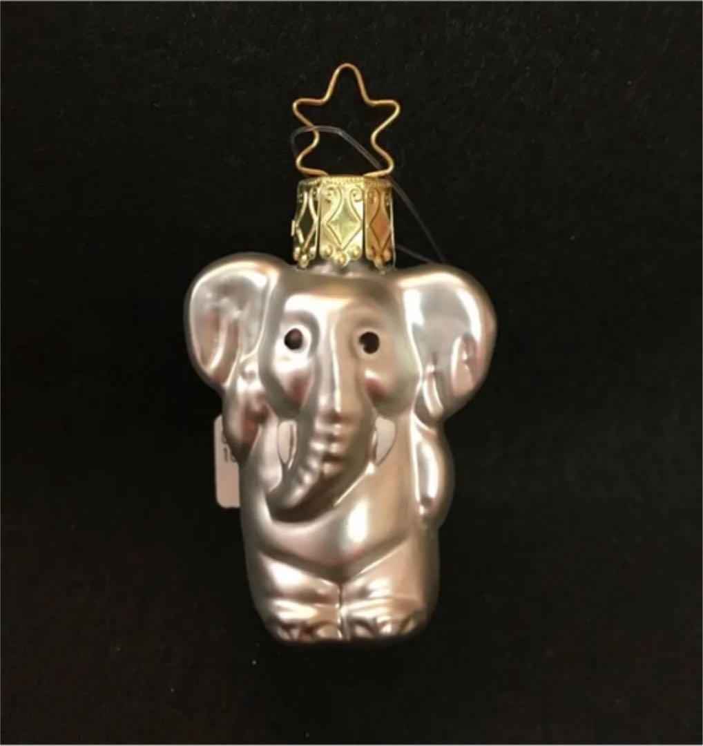 アスティエ　ガラスオーナメント ゾウ 新品未使用‼️