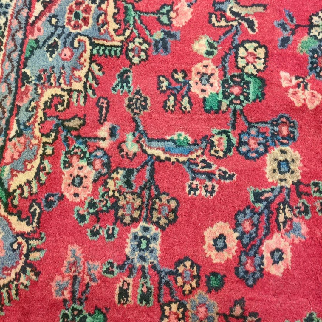 ペルシャ絨毯 298x210 手織り 美術品 草木染 ハマダン産クリーニング済み