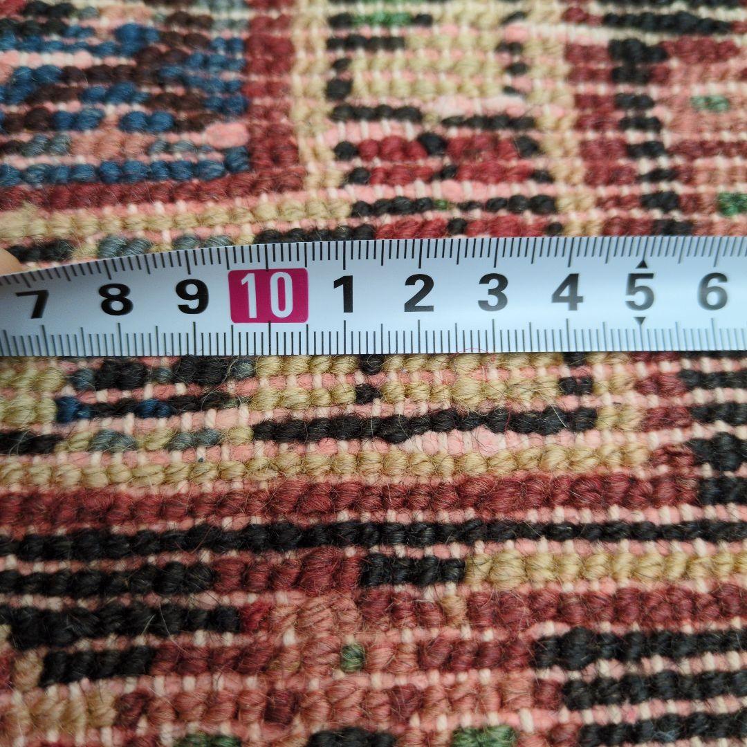 ペルシャ絨毯 298x210 手織り 美術品 草木染 ハマダン産クリーニング済み