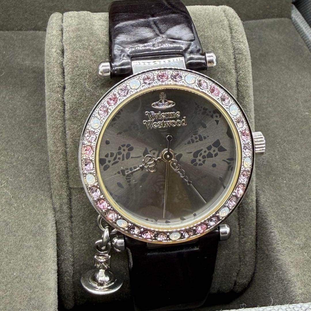 希少★ヴィヴィアンウエストウッド VV006GYBK 腕時計 稼動品 美品
