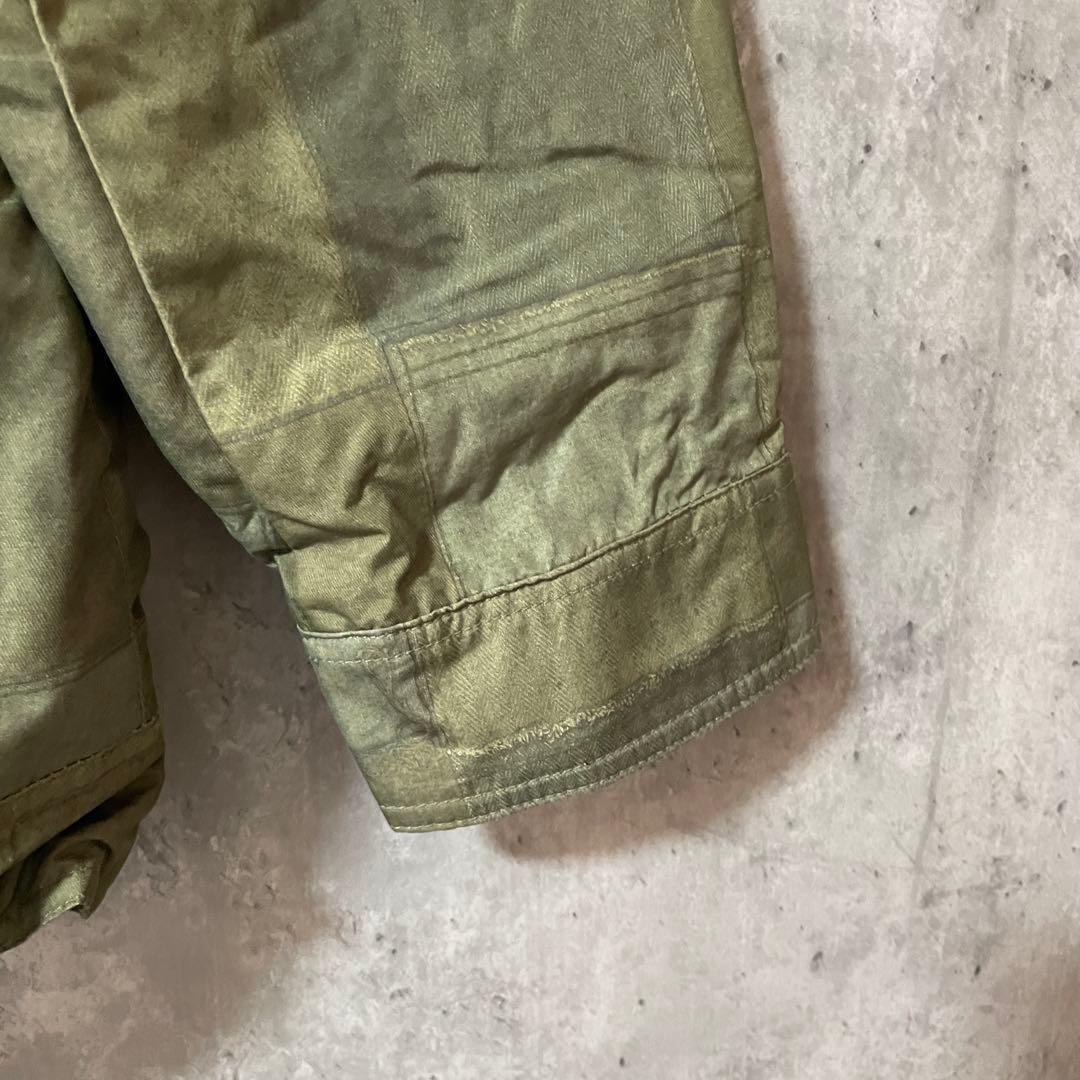 Burtonバートンスキーウェアスノーボードジャケット緑グリーンカーキチェック柄