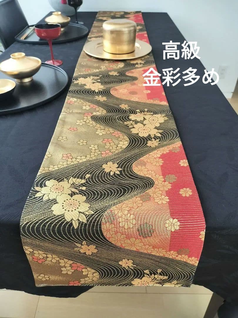 A903★高級‼️全通‼️ひな祭り‼️テーブルランナー2m11cm　リバーシブル