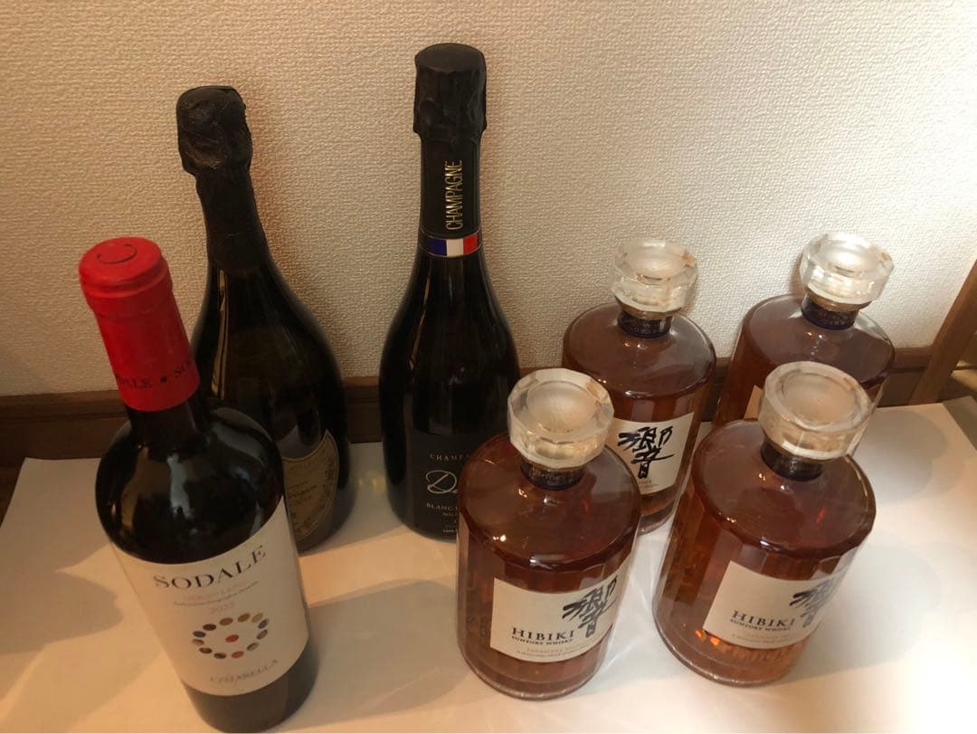 洋酒セットその1（ウイスキー、シャンパーニュ、ワイン）