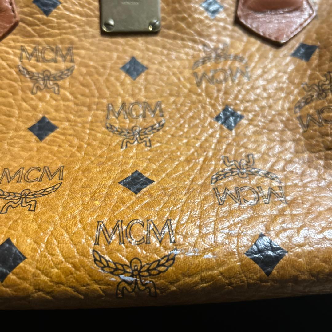 MCM レザーボストンバッグ 中型