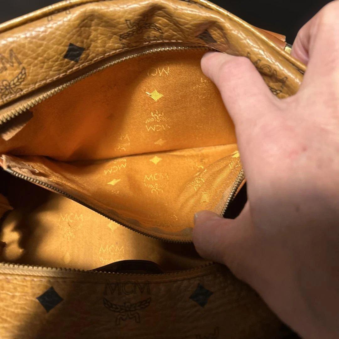 MCM レザーボストンバッグ 中型