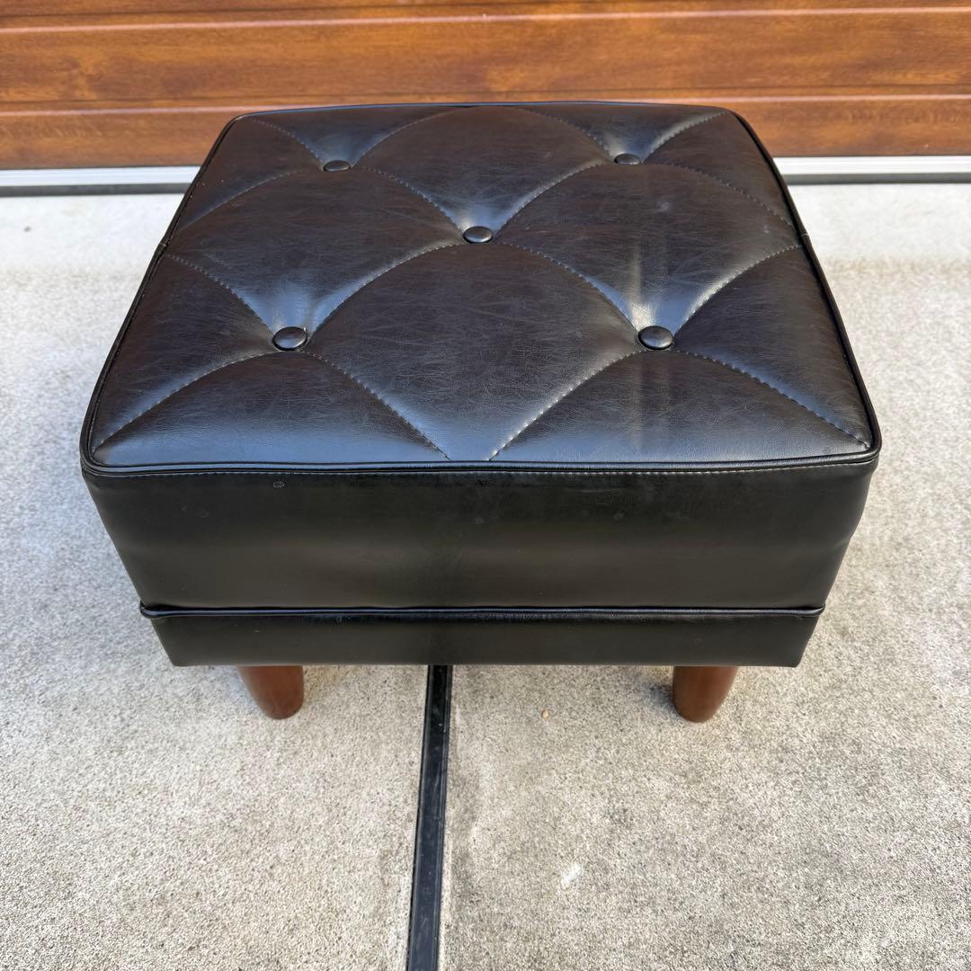 カリモク60 Kチェア オットマン スタンダード ブラック モダンスツール