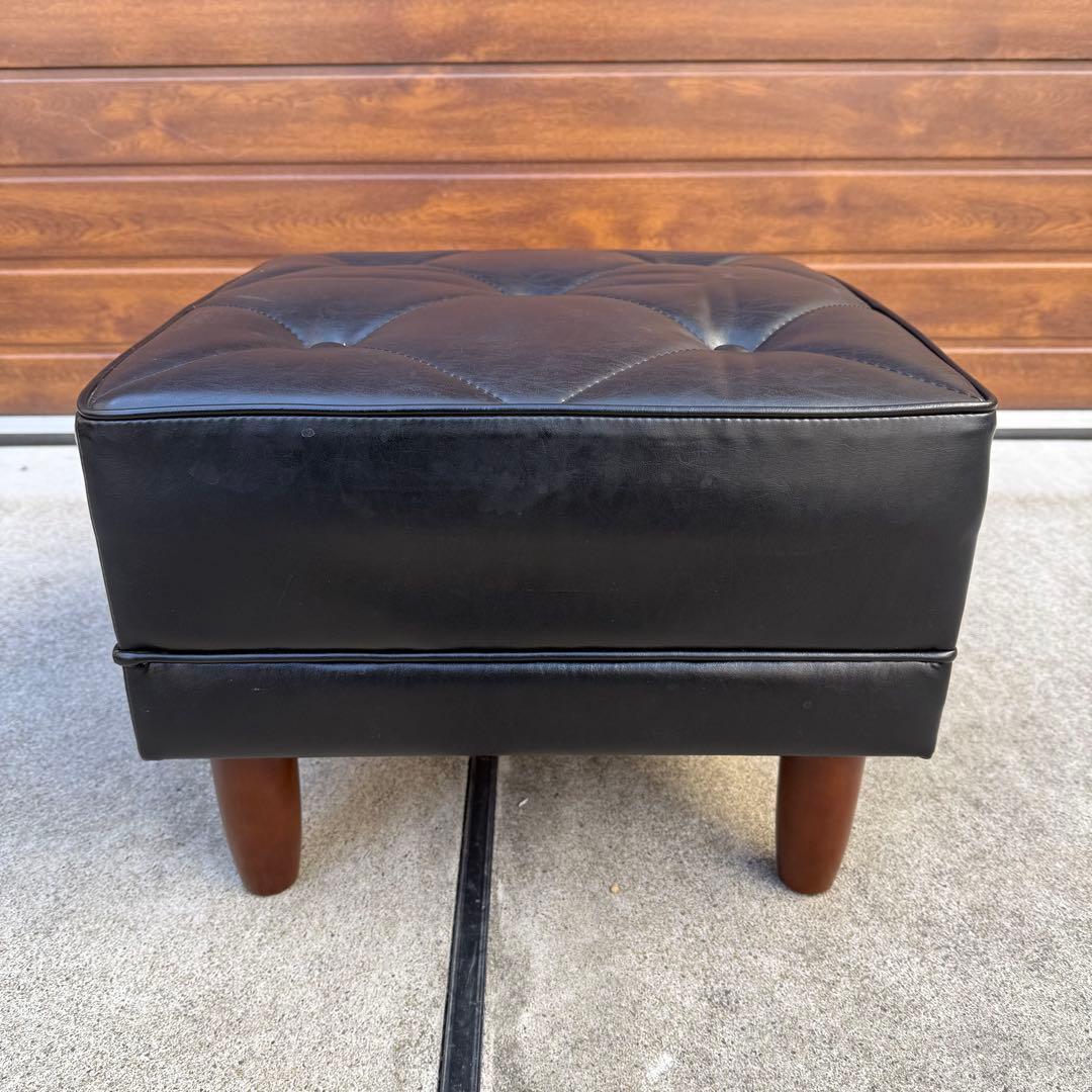 カリモク60 Kチェア オットマン スタンダード ブラック モダンスツール