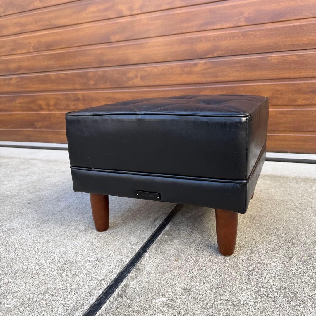 カリモク60 Kチェア オットマン スタンダード ブラック モダンスツール