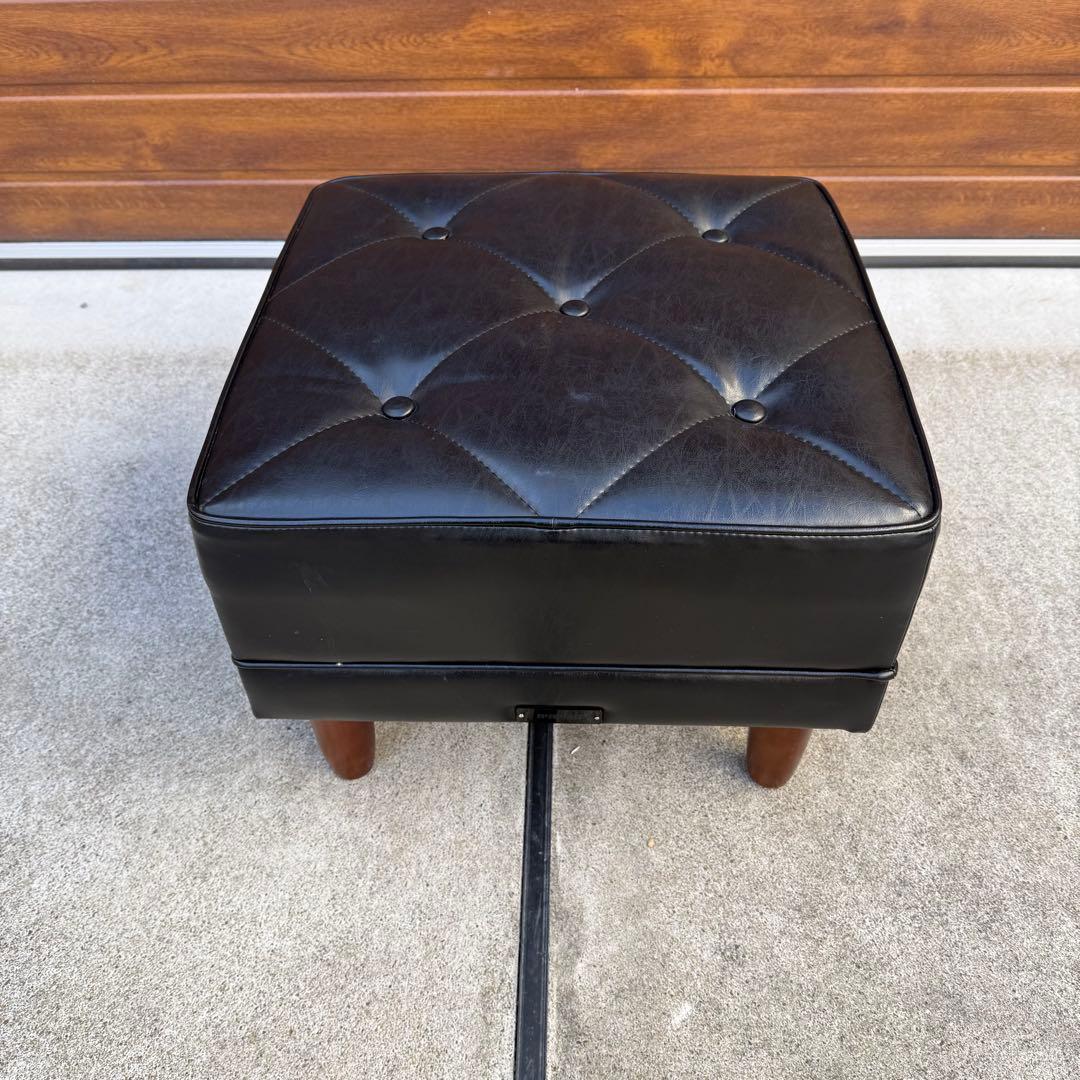 カリモク60 Kチェア オットマン スタンダード ブラック モダンスツール