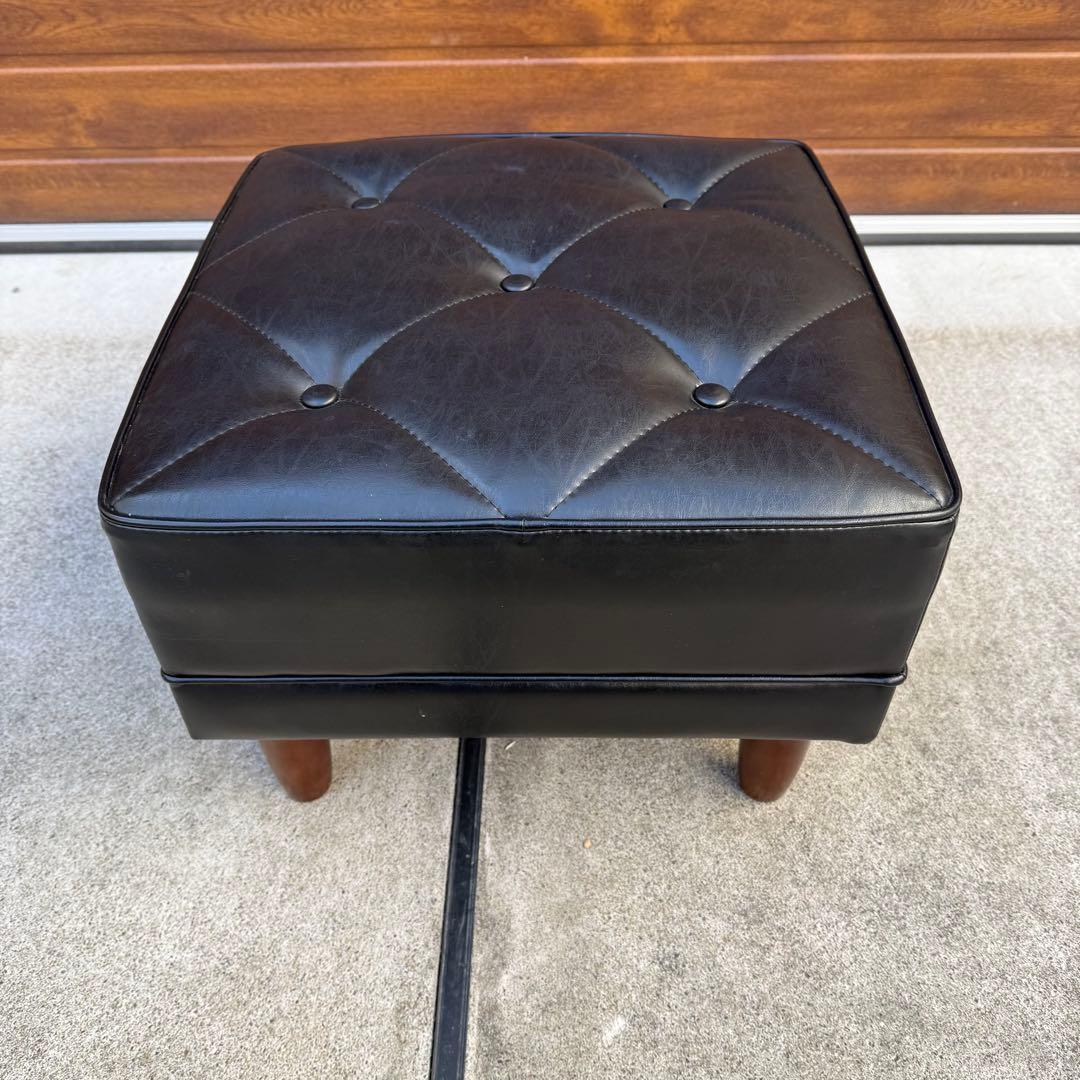 カリモク60 Kチェア オットマン スタンダード ブラック モダンスツール