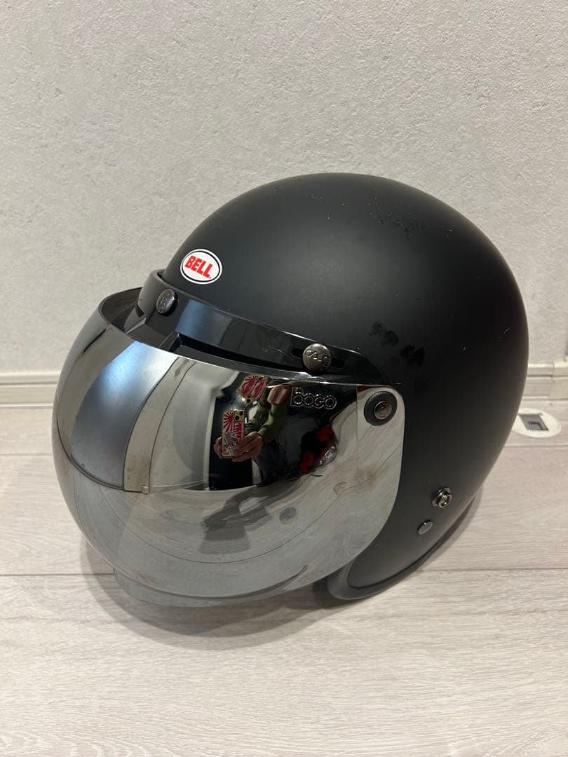 BELL マットブラック ヘルメット ミラーシールド