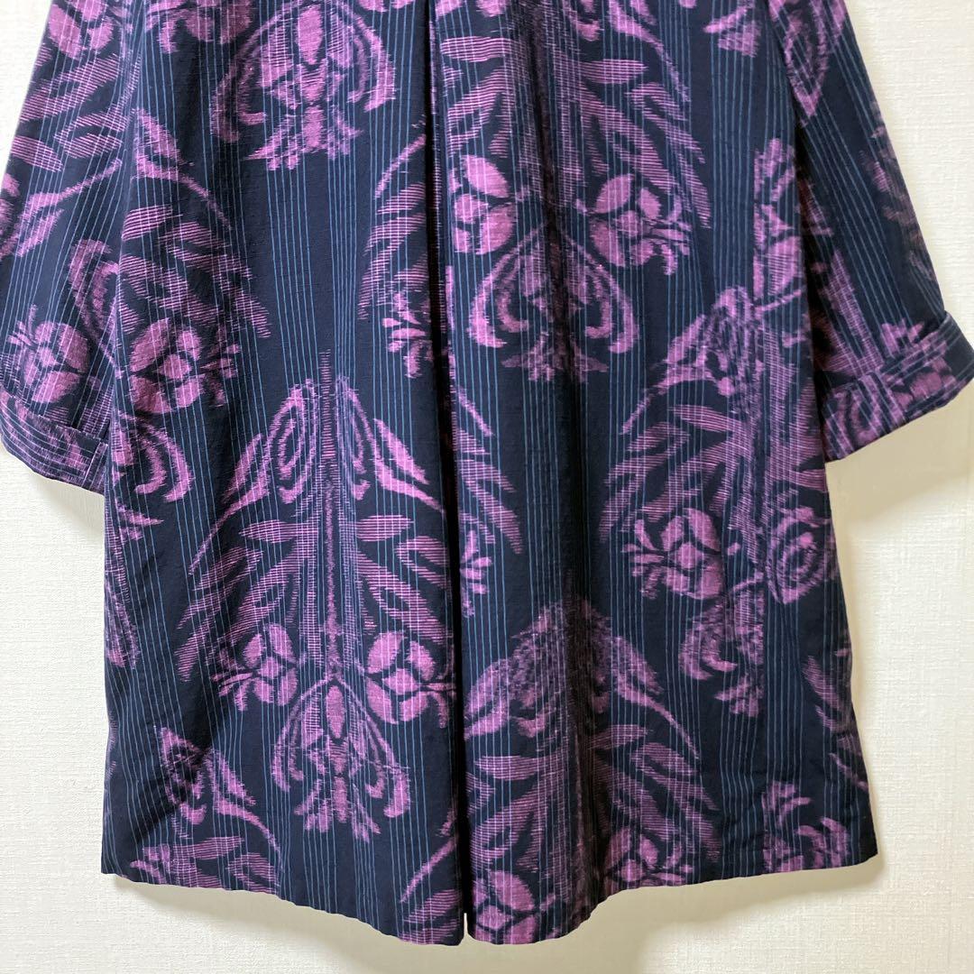 儀右衛門　ぎえもん　久留米かすり　スプリングコート　コート　希少　伝統工芸