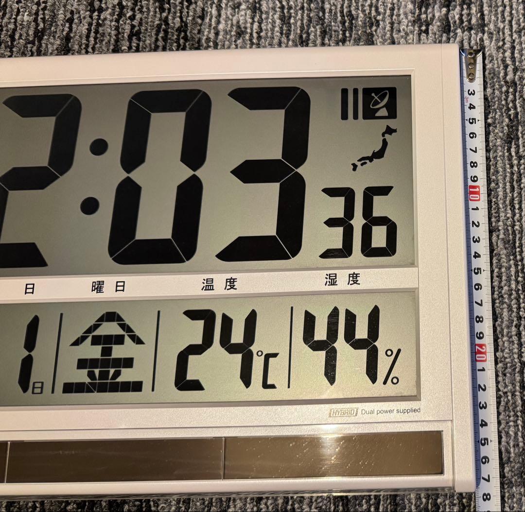 Landex デジタル時計 温度湿度計付き