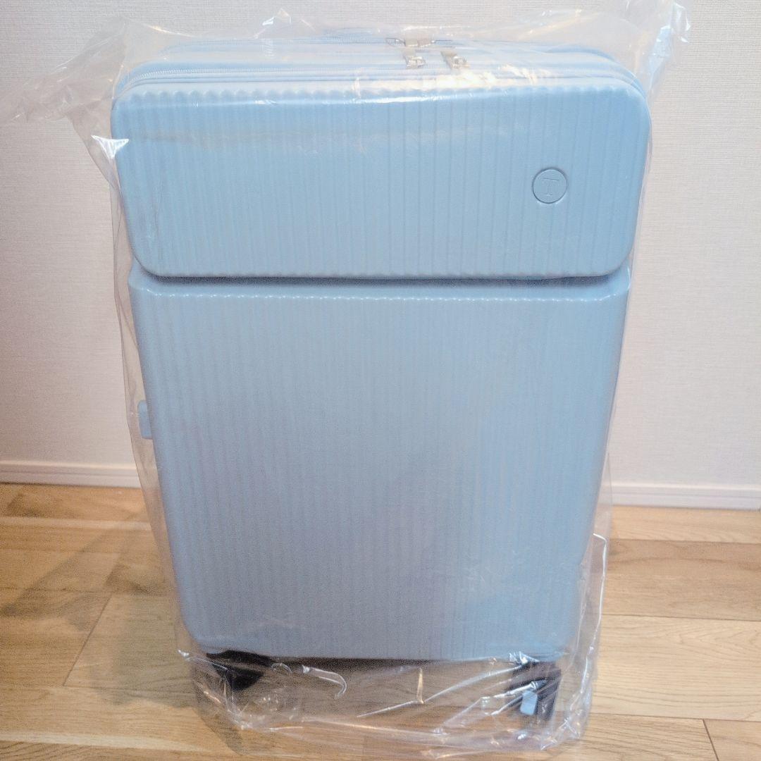 スーツケース フロントオープン 拡張 ストッパー キャリーケース 360度 M