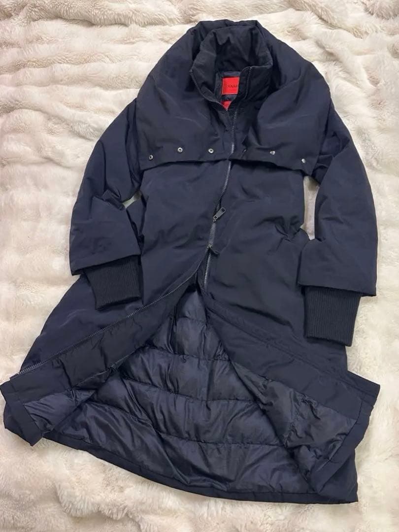 美品❄︎Max Mara MAX&Co. ネイビー ロングコートエクストラウォーム