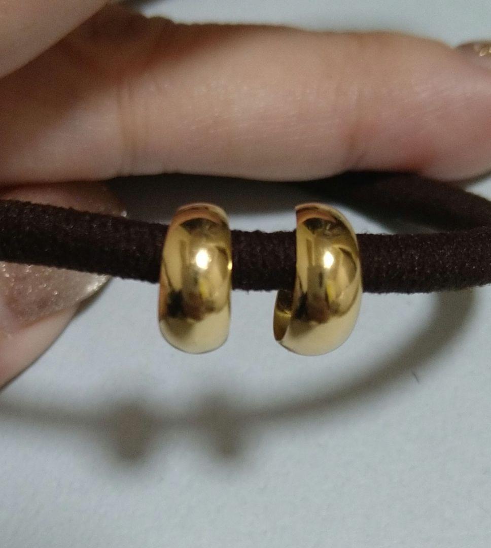 K18 フープピアス 5mm x 10mm