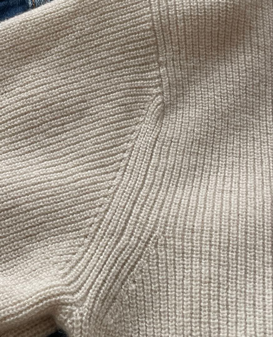 未使用　オンワード樫山　23区　洗えるウールカシミヤ　シンプル上質ニット