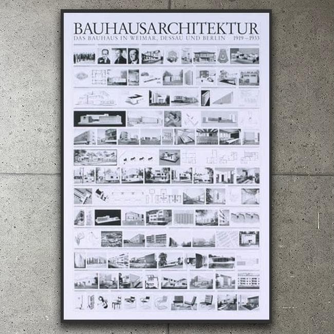 額装済/Bauhaus Architektur（バウハウス）/ポスター
