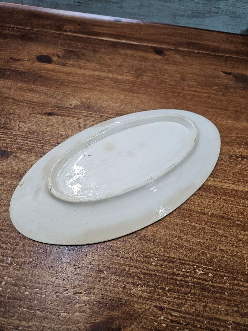 フランスアンティーク オナン窯 ラヴィエ トレイ プレート COPPELIA