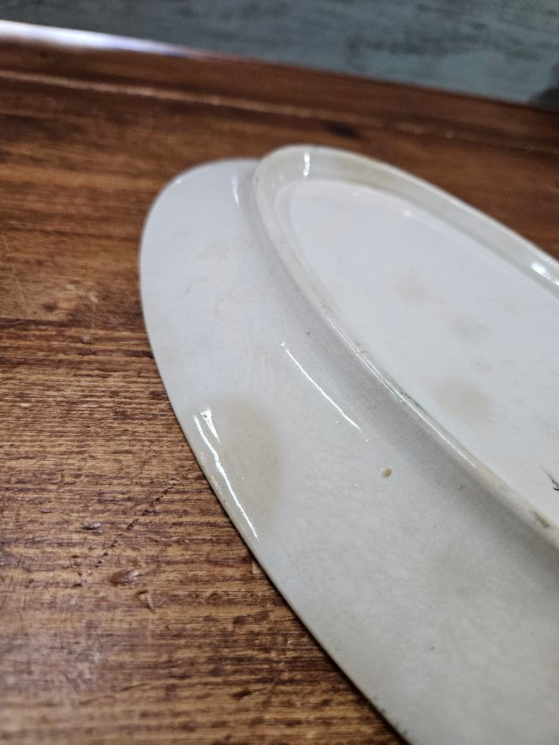 フランスアンティーク オナン窯 ラヴィエ トレイ プレート COPPELIA