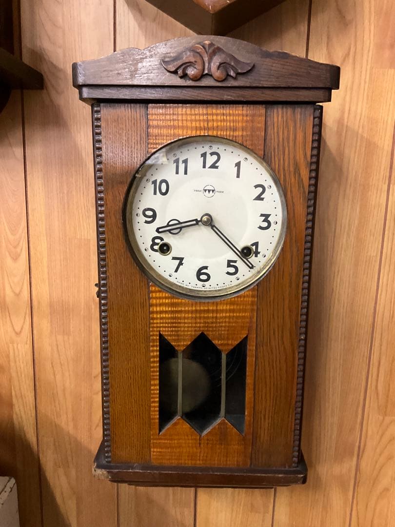 TAKANOSEIMITSUゼンマイ振り子時計 稼動品