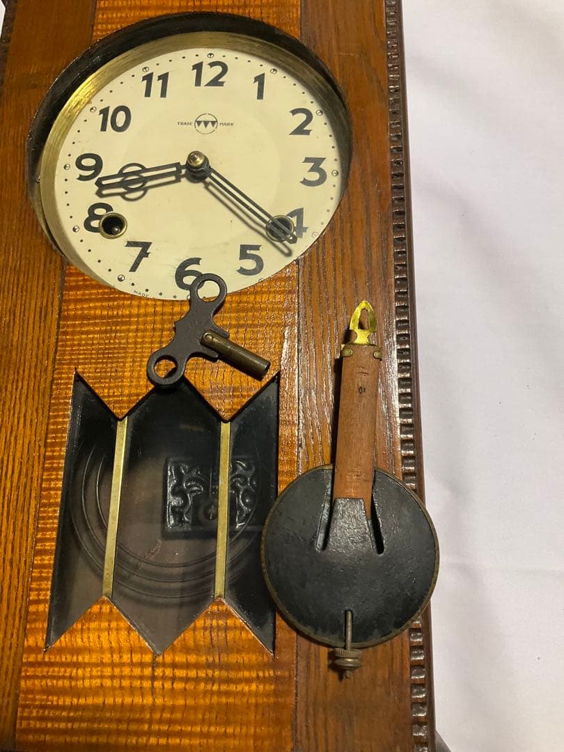 TAKANOSEIMITSUゼンマイ振り子時計 稼動品