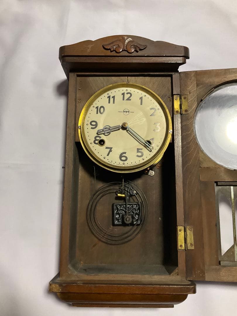 TAKANOSEIMITSUゼンマイ振り子時計 稼動品