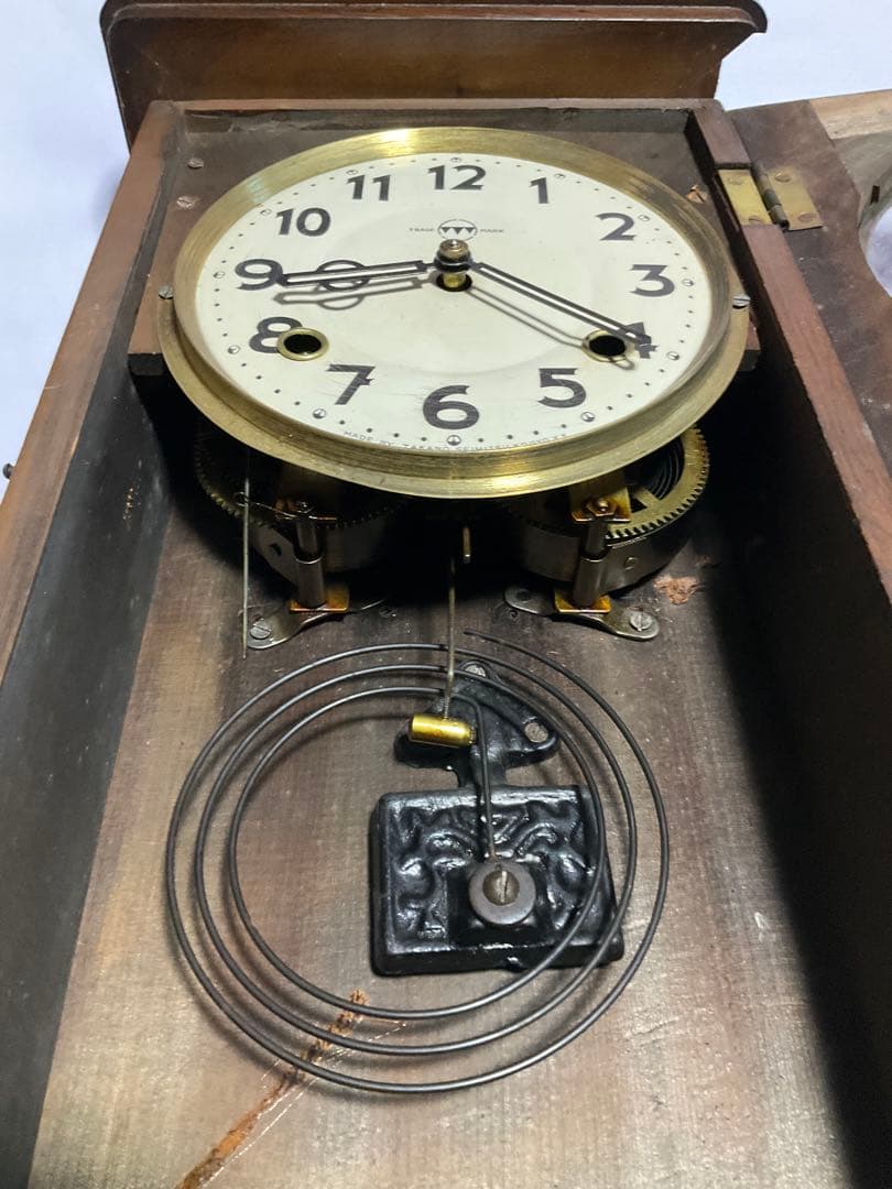 TAKANOSEIMITSUゼンマイ振り子時計 稼動品