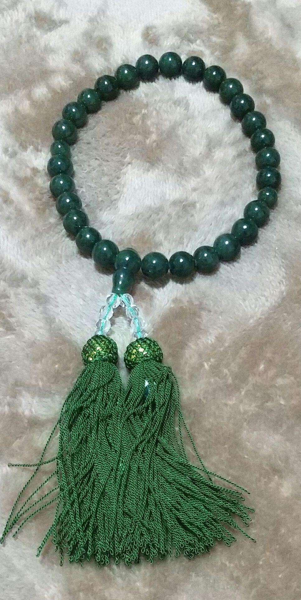 新品未使用品 台湾玉石 数珠