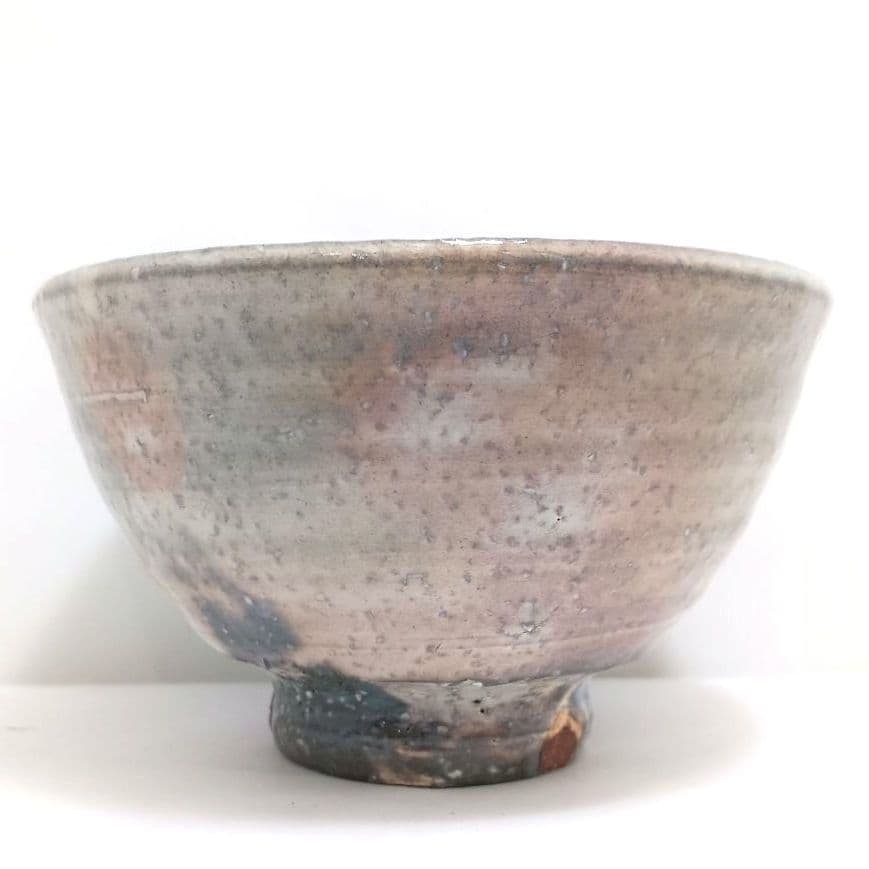 Y3122-95 茶道具 萩焼 椿秀窯 中原国輔 萩茶碗 共箱　　#9