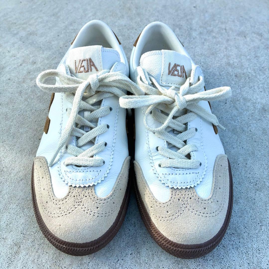 靴 VEJA VOLLEY LEATHER WHITE TENT BARK 24